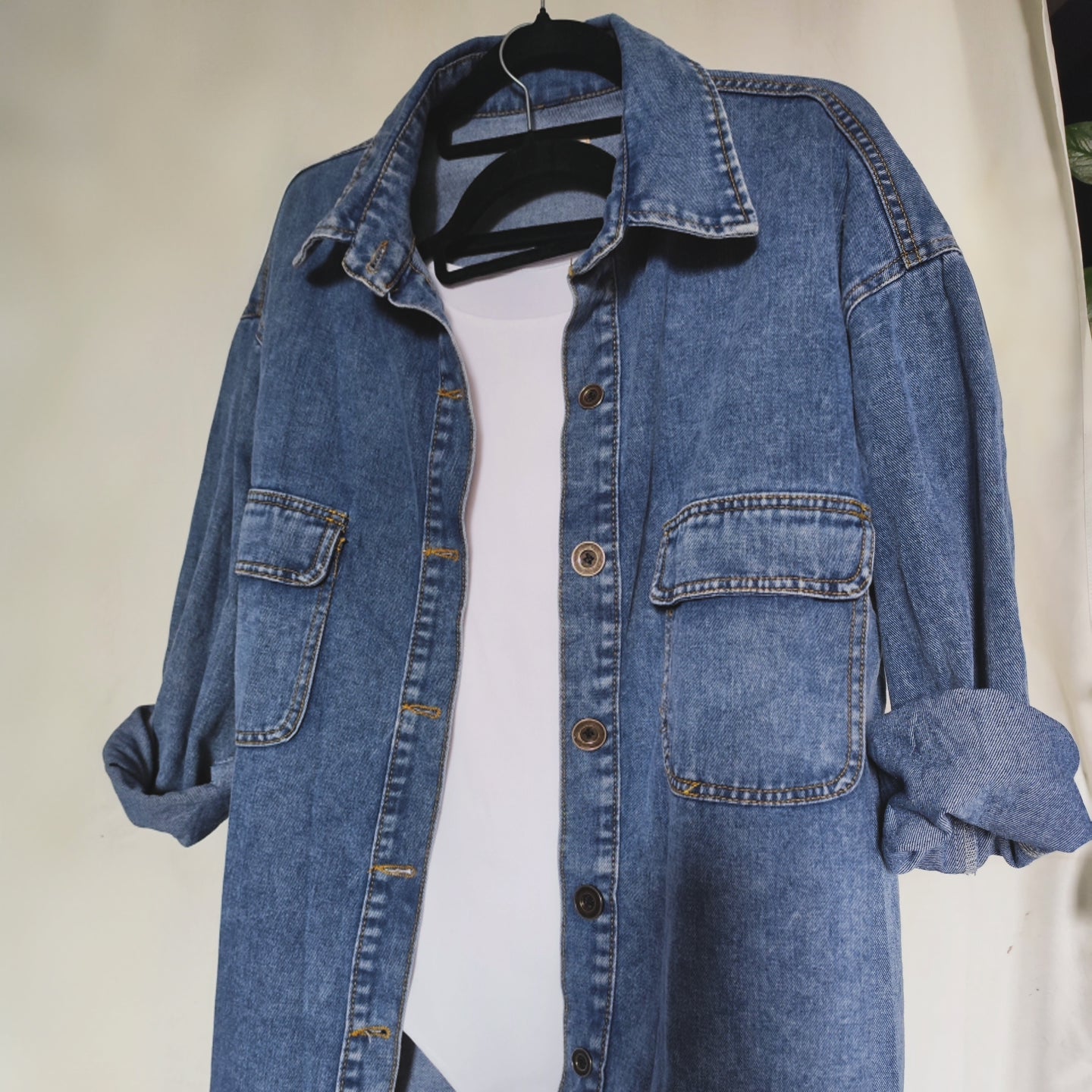 Sobrecamisa Denim Oversize