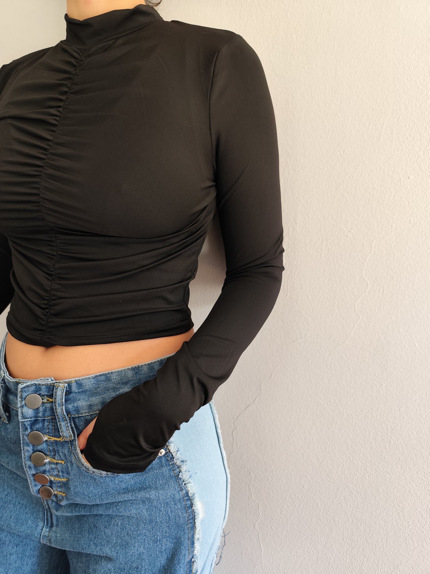 Top cuello ancho + Top Aura