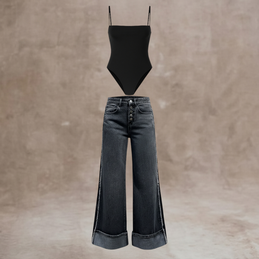 Pantalón Franja + Body Recto