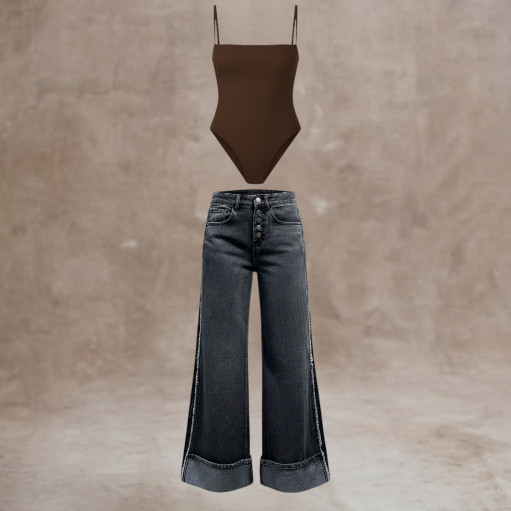 Pantalón Franja + Body Recto