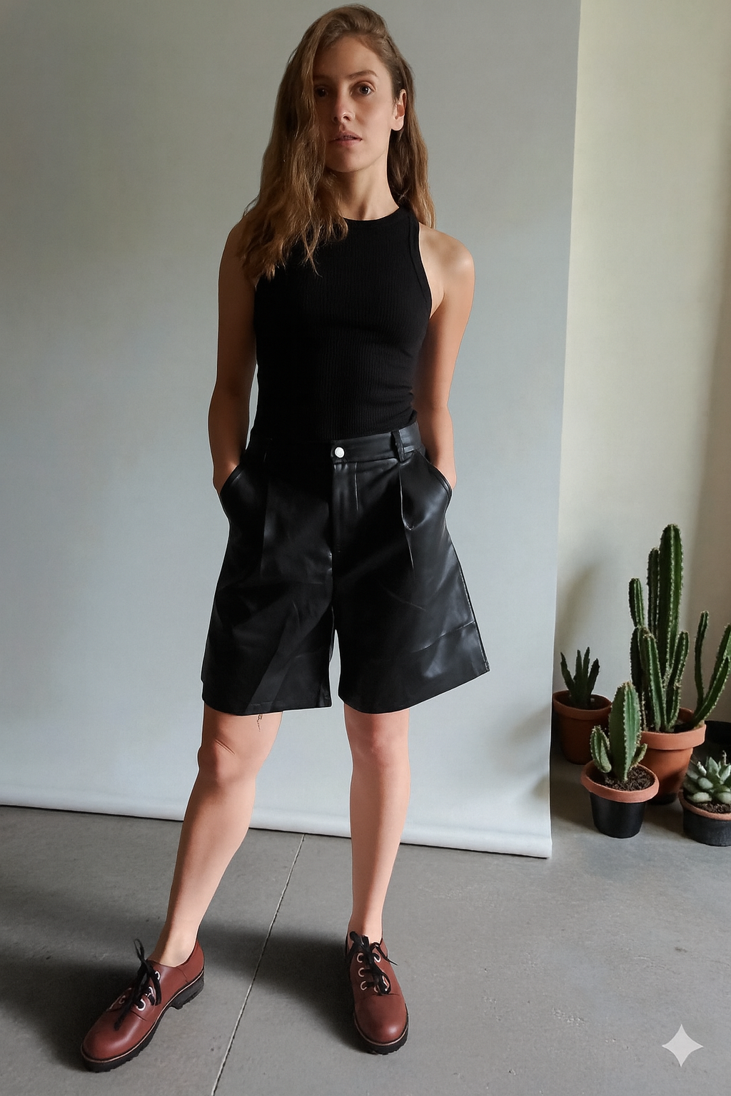 Bermuda Deslavada + Bermuda Ecocuero