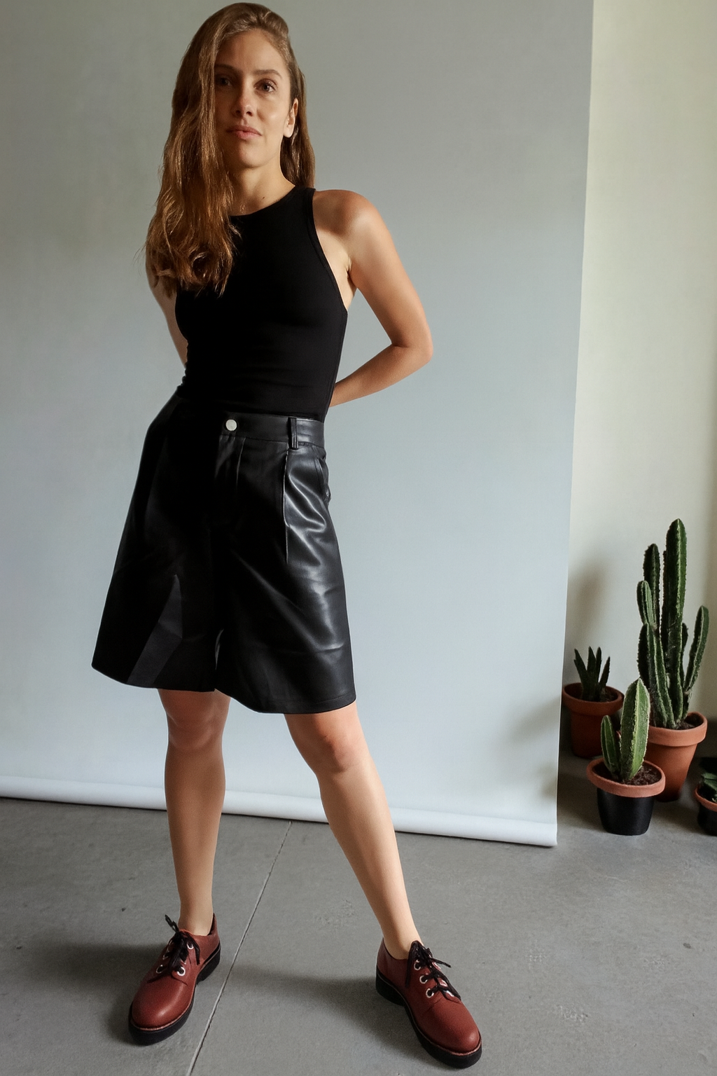 Bermuda Deslavada + Bermuda Ecocuero