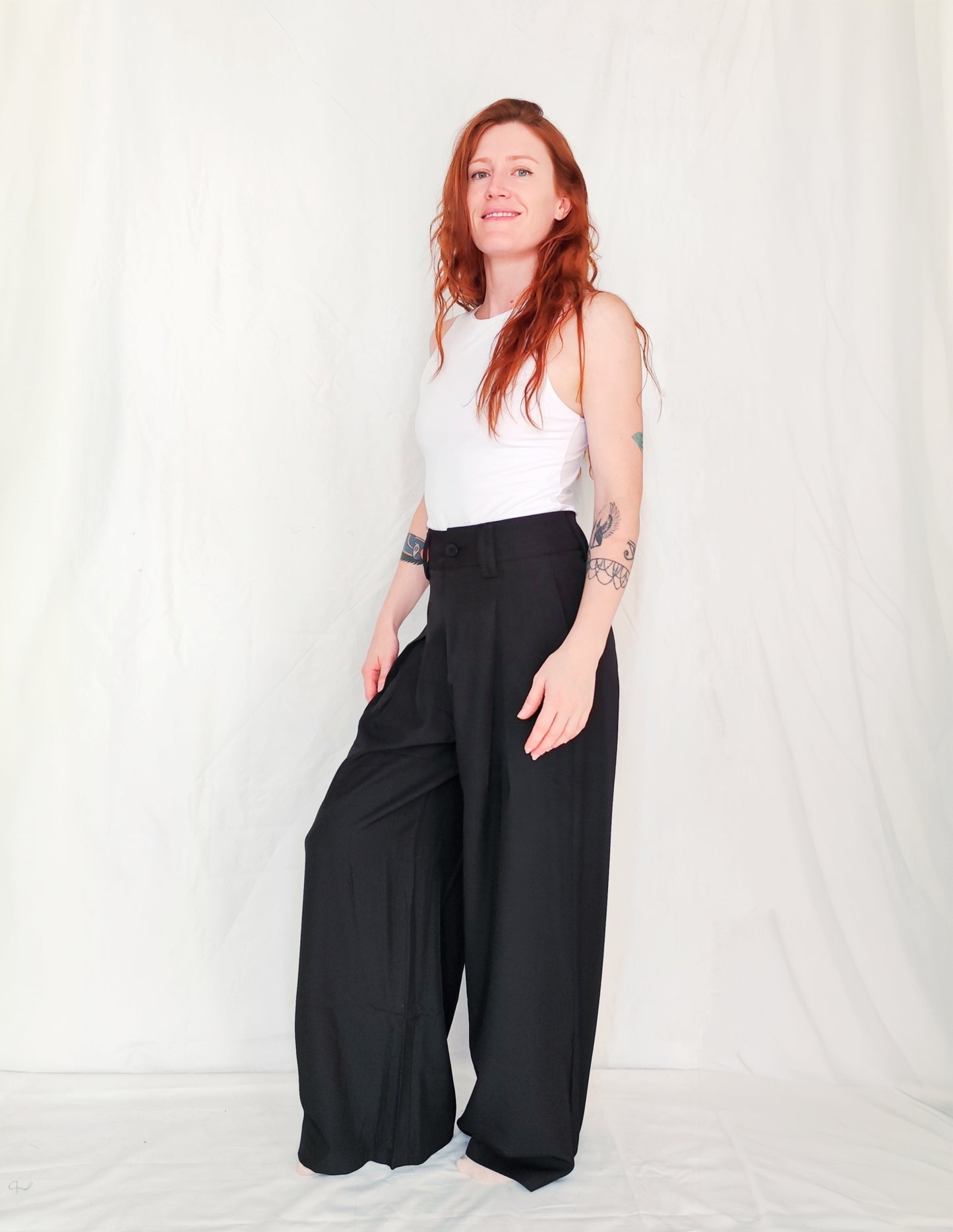 Pantalón Sastre+Body Halter blanco o negro